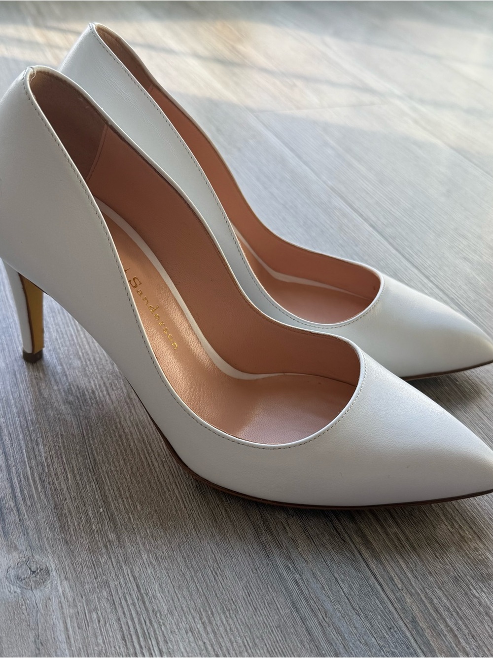 Rupert Sanderson Nada Pumps Heels White Size 36 1/2